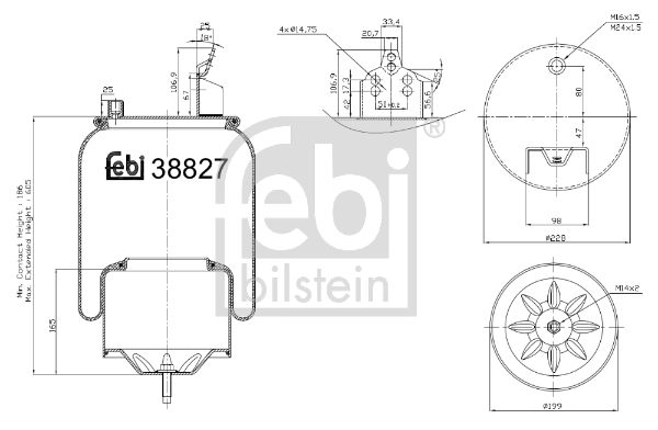 Bellow, air suspension